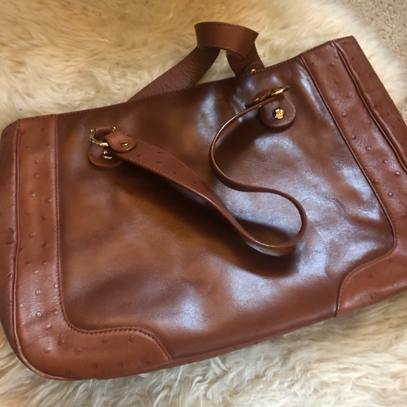 Kate Spade Brown Leather Bowler Purse - Picture 4 of 5